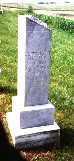 Marker for Elizabeth Thomas Bodine