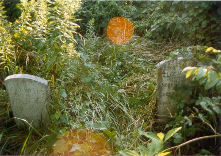 Tombstones of Ambrose and Elizabeth Wells
