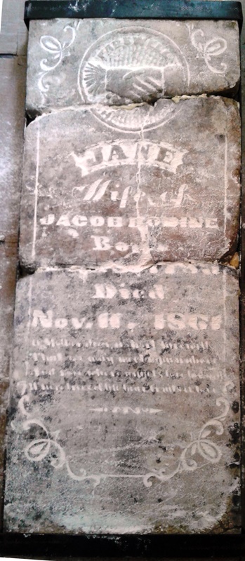 Jane Bodine's grave in Crescent Hill Cemetery.