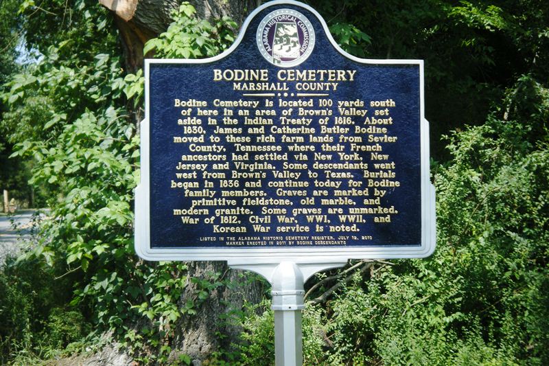 Bodine Cemetery Historical Marker