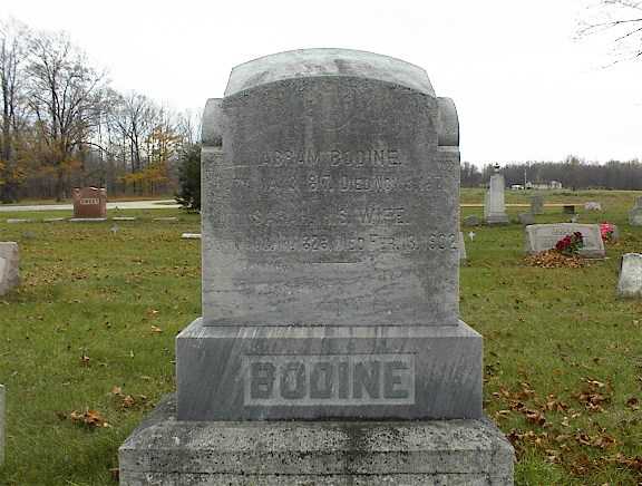 Gravestone of Abram and Sarah Bodine