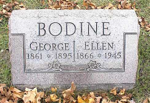 Grave of George and Ellen Bodine