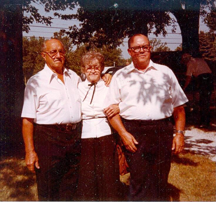 Harold, Lura, and Marvin Bodine