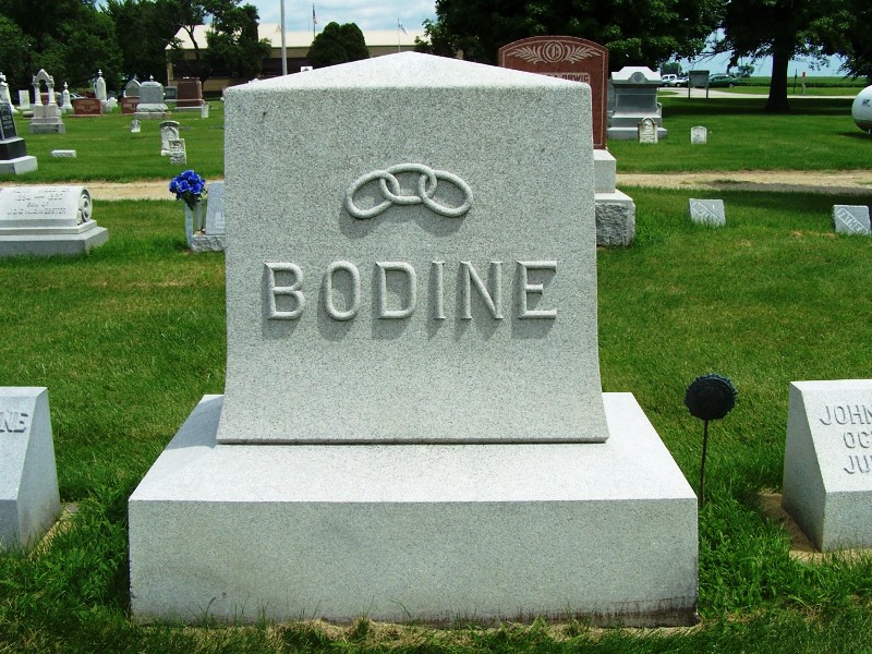 Bodine Marker in West Jersey Cemetery