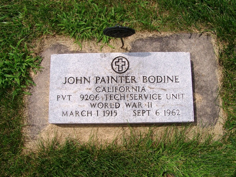 Grave of John P. Bodine