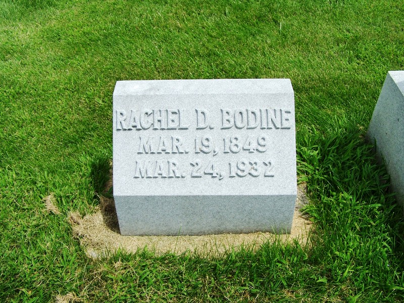 Grave of Rachel D. Bodine