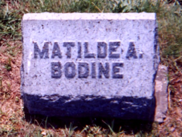 Matilde A. Bodine's Gravestone